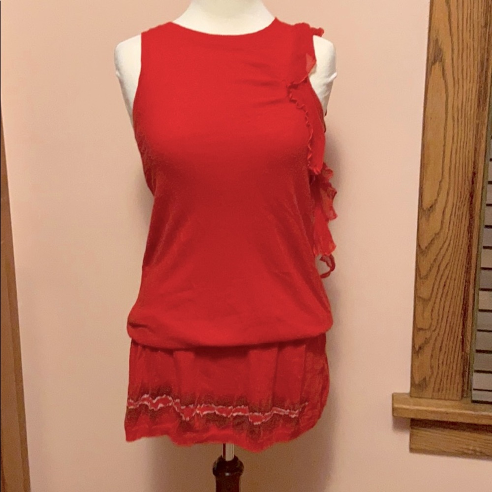 MADE IN ITALY Chic Red Tunic
